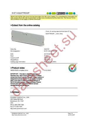 3043747 datasheet  